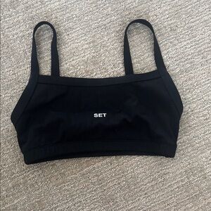 Black SET Sports Bra